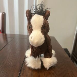 Ganz Webkinz Clydesdale Horse HM139 Plush Stuffed Animal